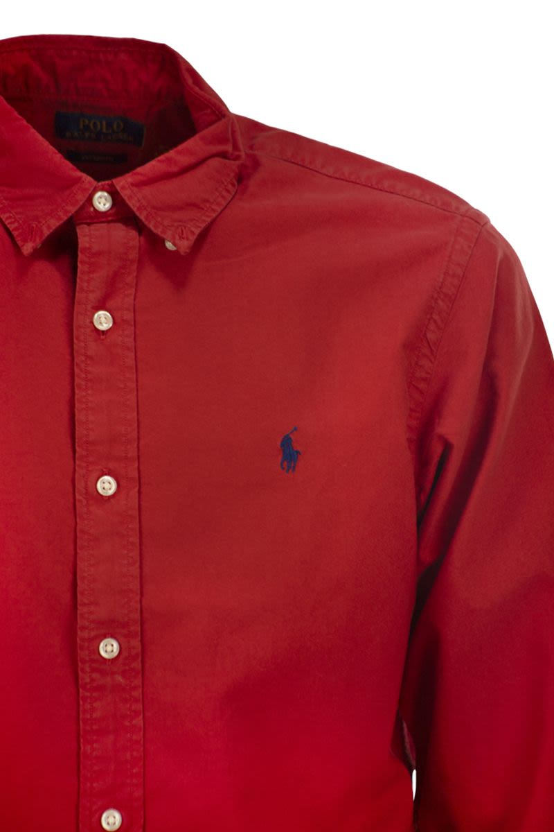 POLO RALPH LAUREN Custom-Fit Garment Dyed Oxford Shirt for Men