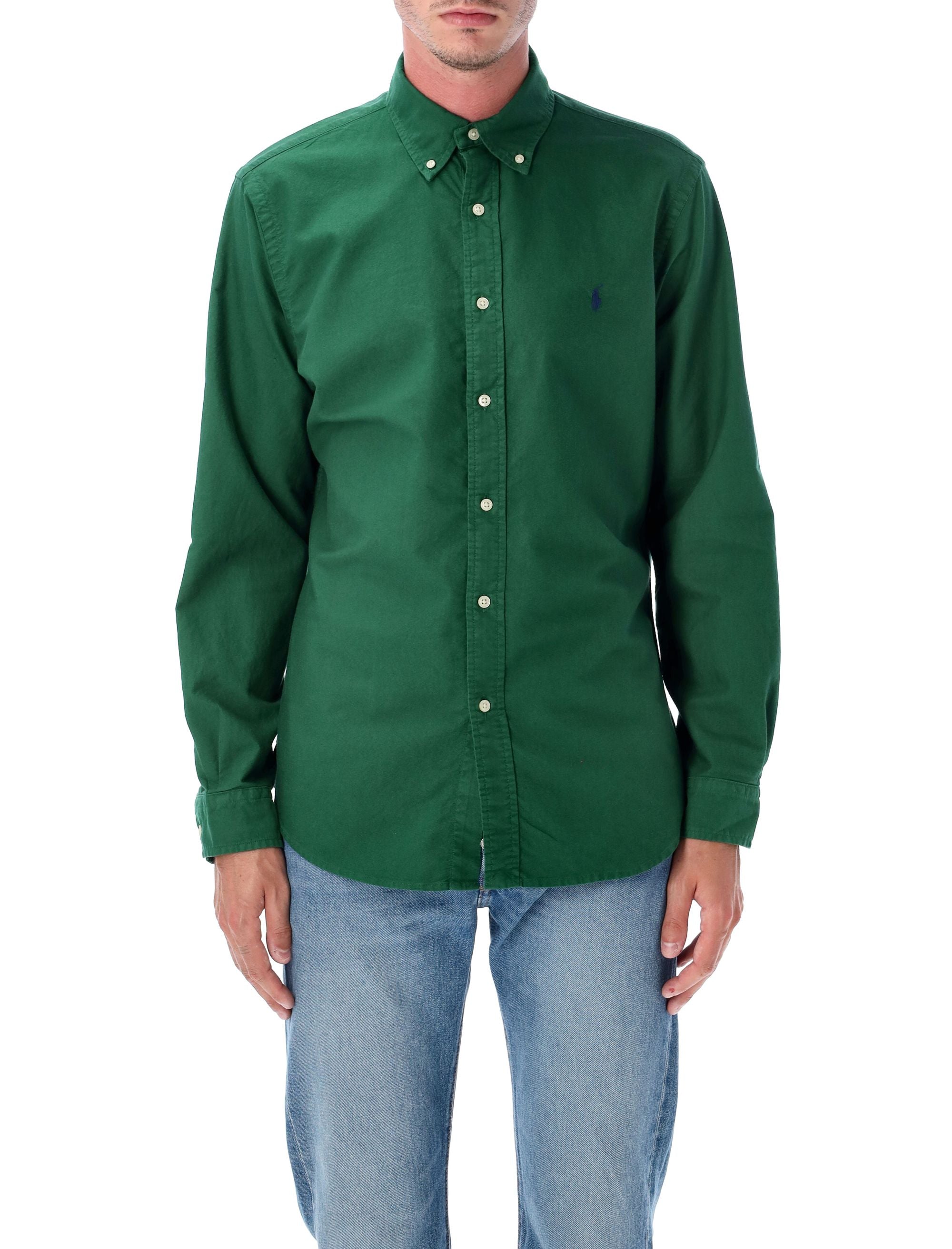 POLO RALPH LAUREN Custom Fit Cotton Shirt - Men's Long Sleeve