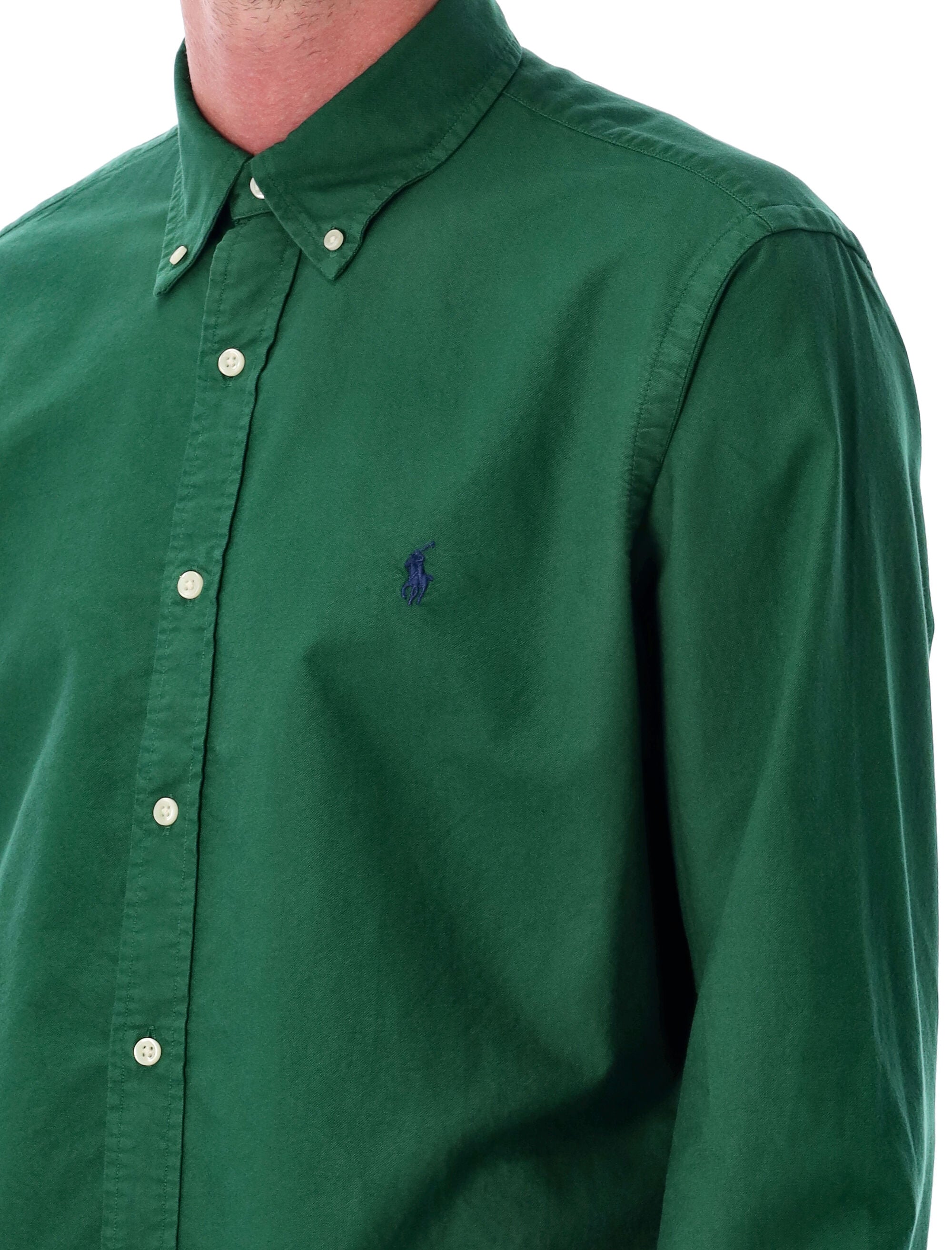 POLO RALPH LAUREN Custom Fit Cotton Shirt - Men's Long Sleeve