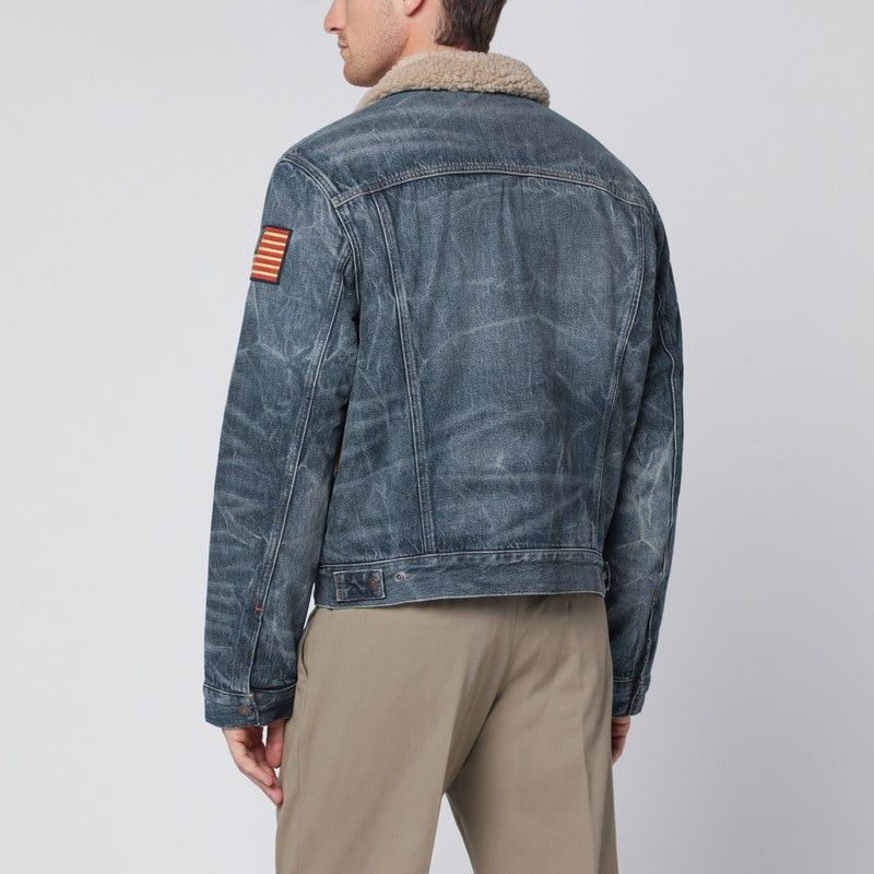 POLO RALPH LAUREN Denim Trucker Jacket Lined in Fleece - Men’s Outerwear
