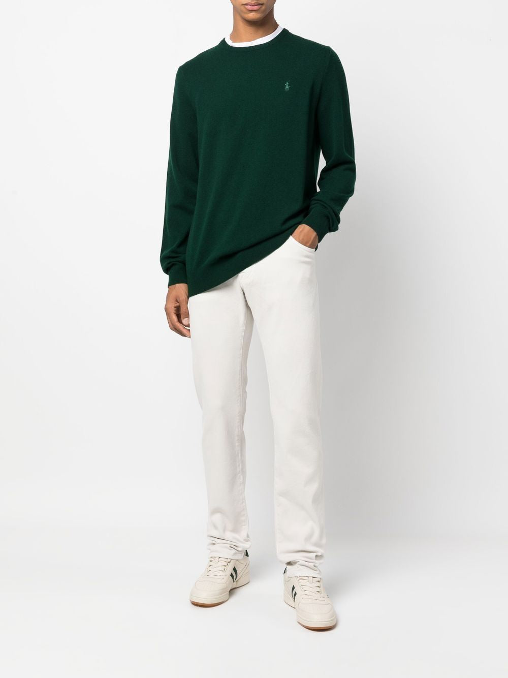 RALPH LAUREN Wool Sweater with Signature Polo Pony Motif for Men