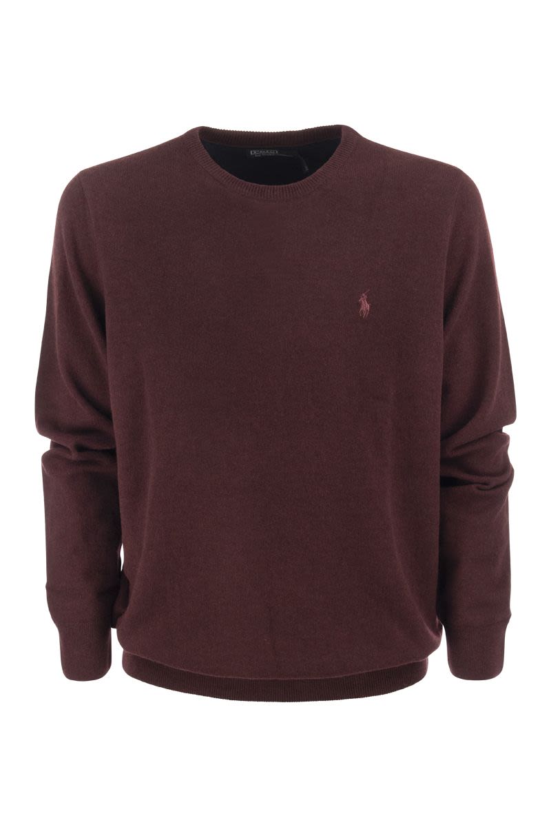 POLO RALPH LAUREN Classic Crew-Neck Wool Sweater for Men