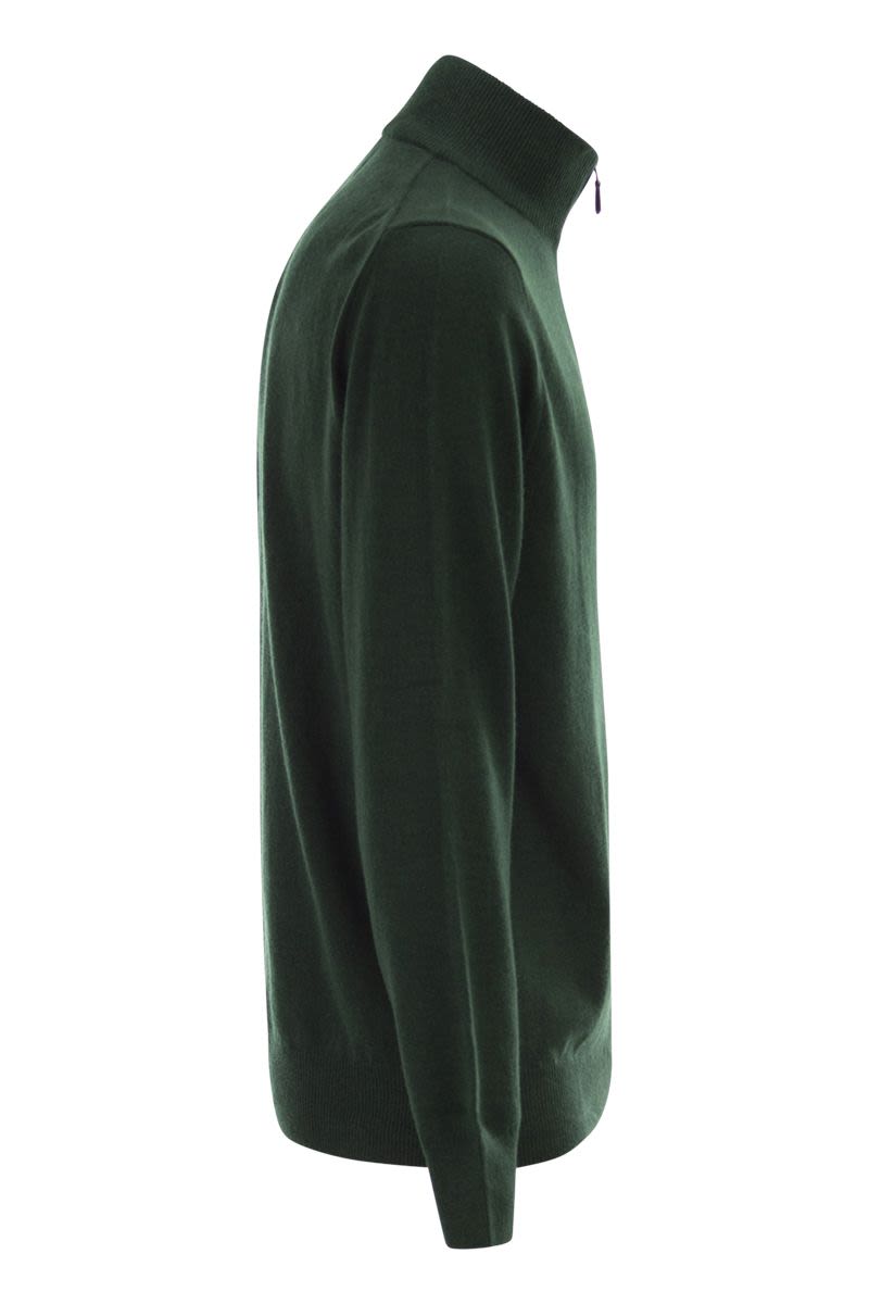 POLO RALPH LAUREN Men's Wool Pullover with Half Zip