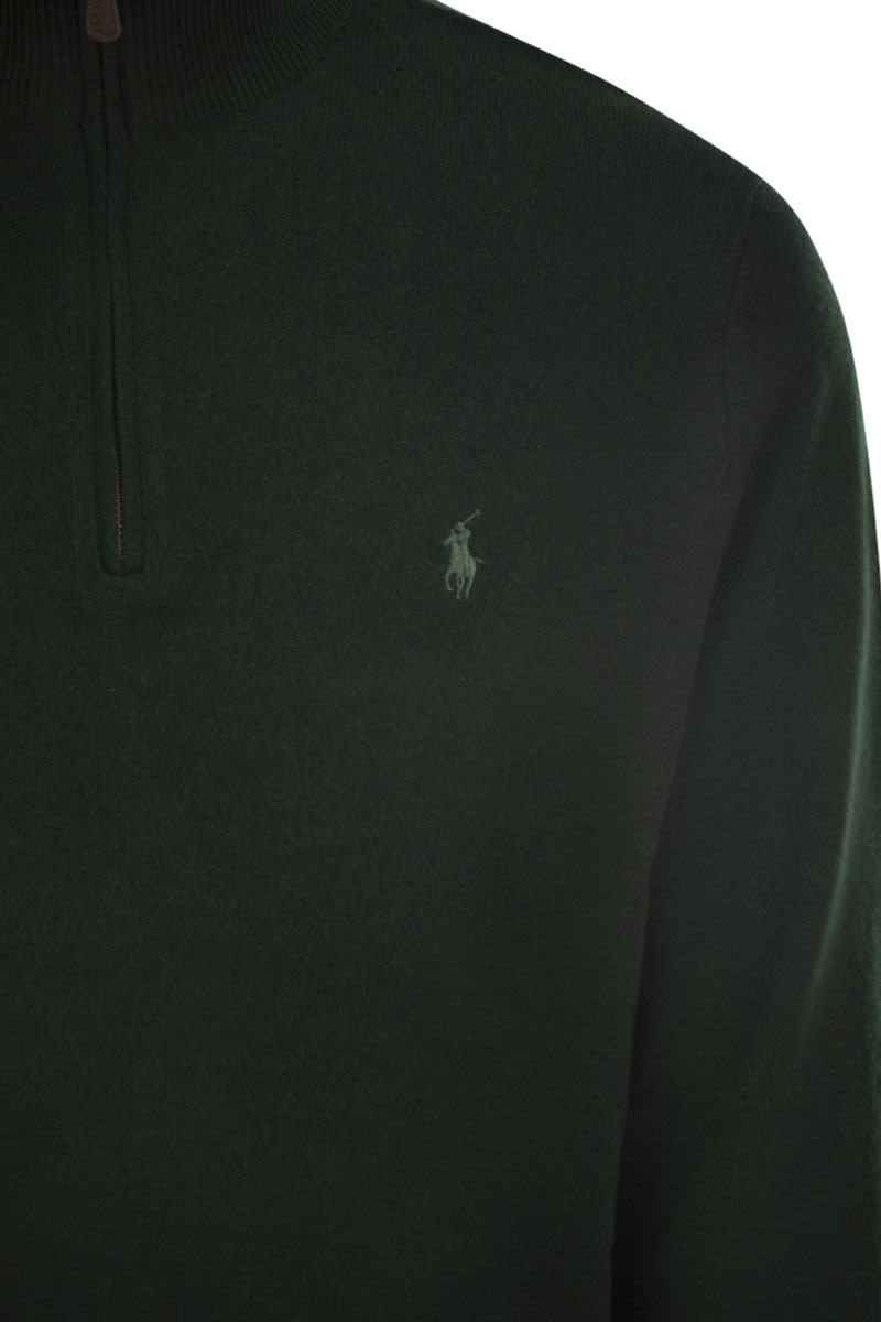 POLO RALPH LAUREN Men's Wool Pullover with Half Zip