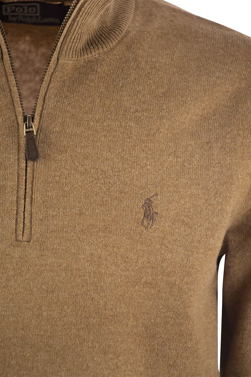 POLO RALPH LAUREN Men's Wool Quarter-Zip Pullover