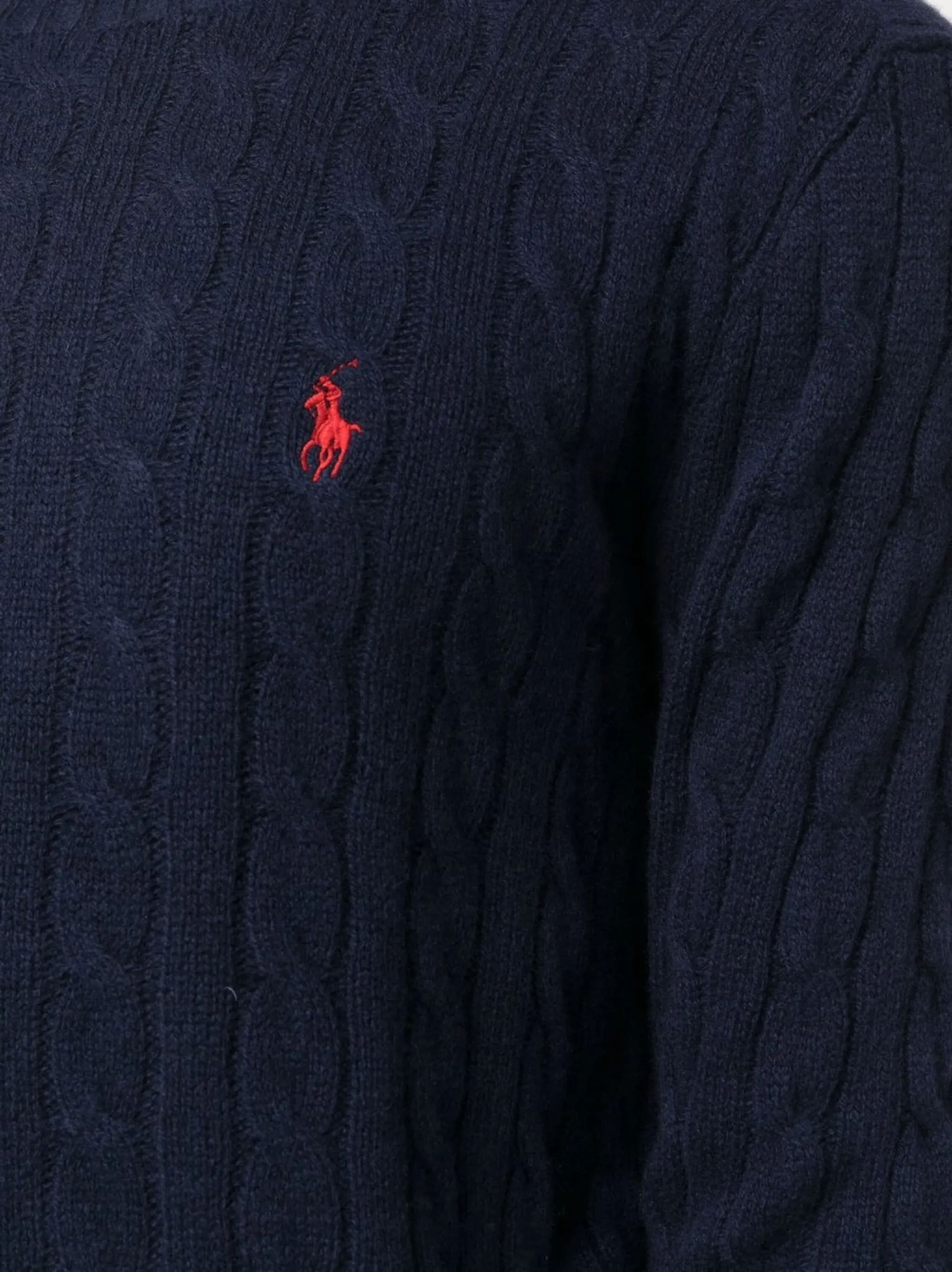 POLO RALPH LAUREN Men's Regular Fit Cable Wool and Cashmere Sweater Size M