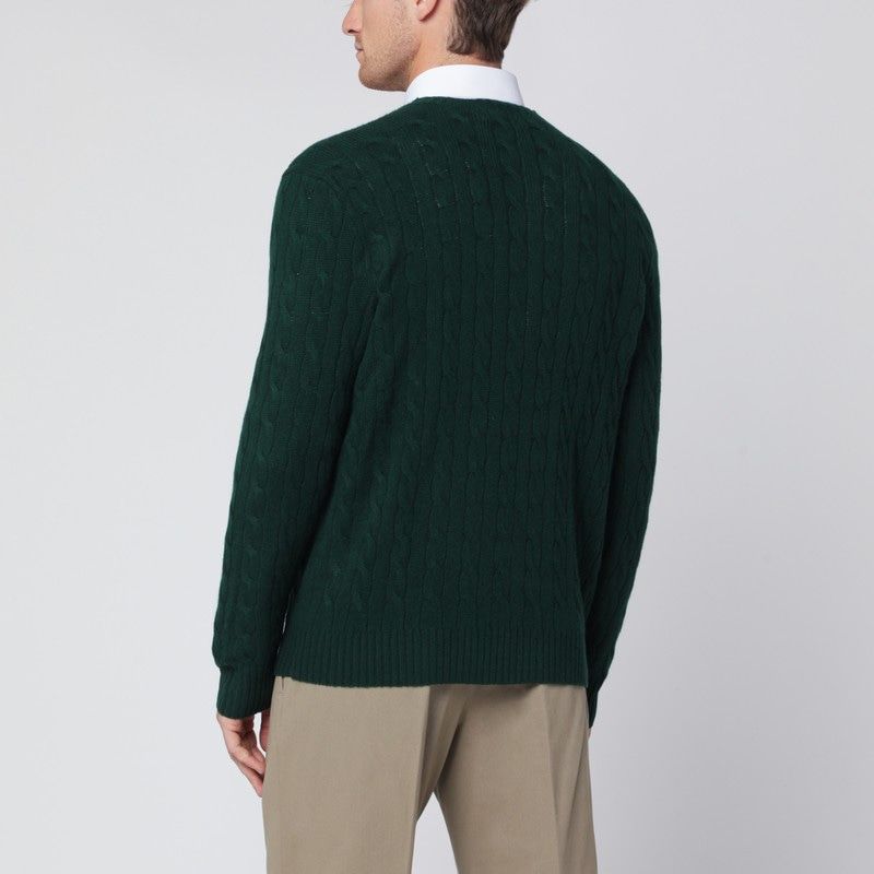 POLO RALPH LAUREN Wool and Cashmere Cableknit Sweater