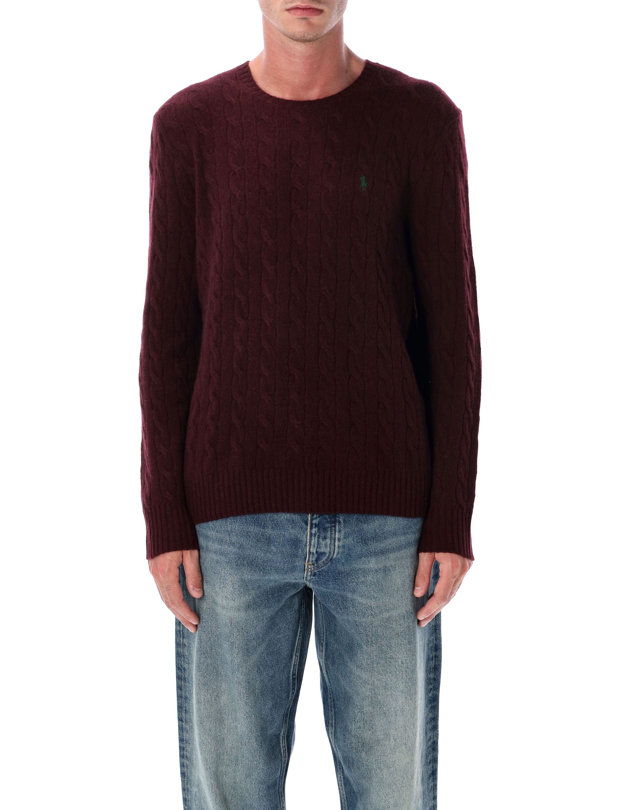 POLO RALPH LAUREN Men's Cable Knit Sweater - Size L