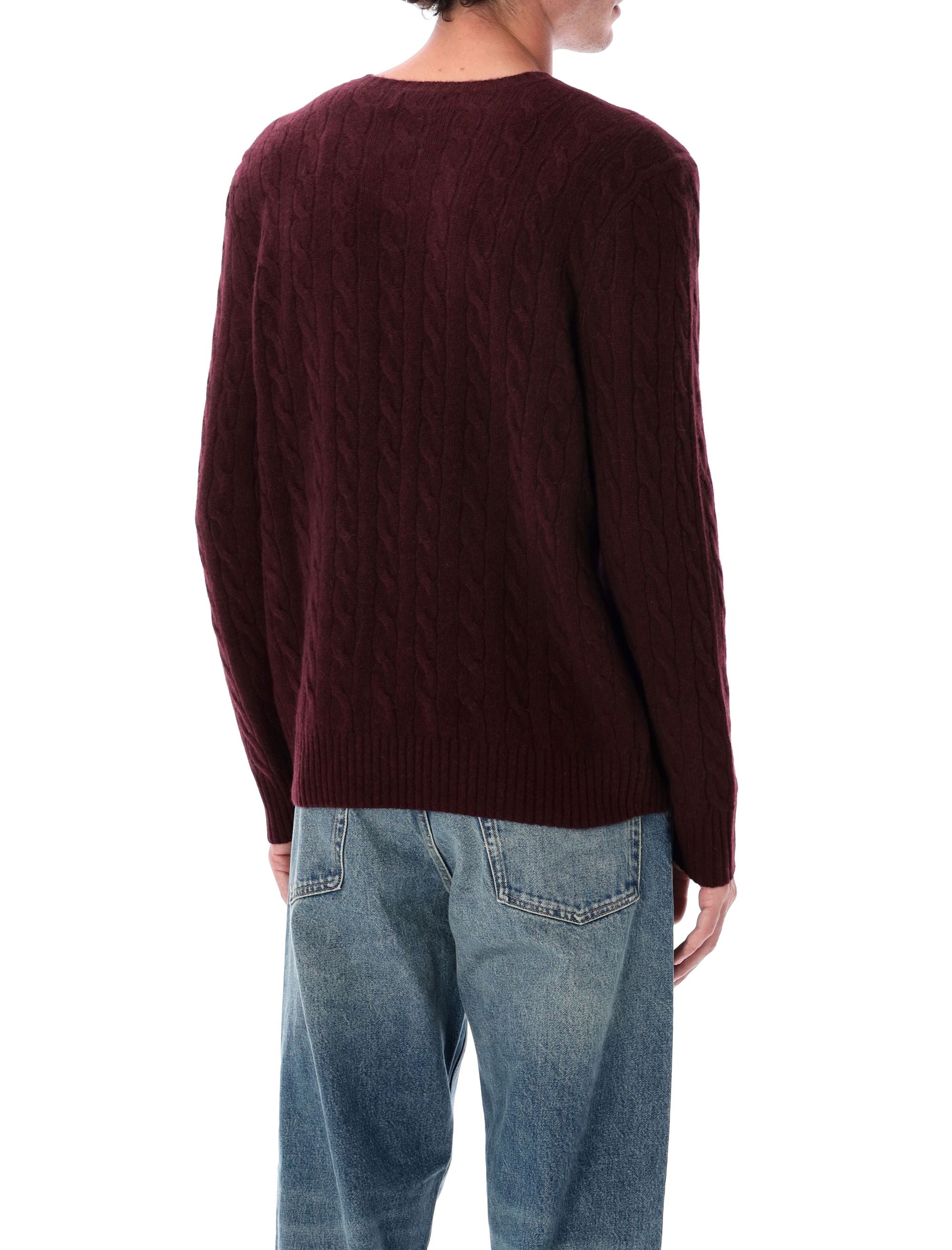 POLO RALPH LAUREN Men's Cable Knit Sweater - Size L