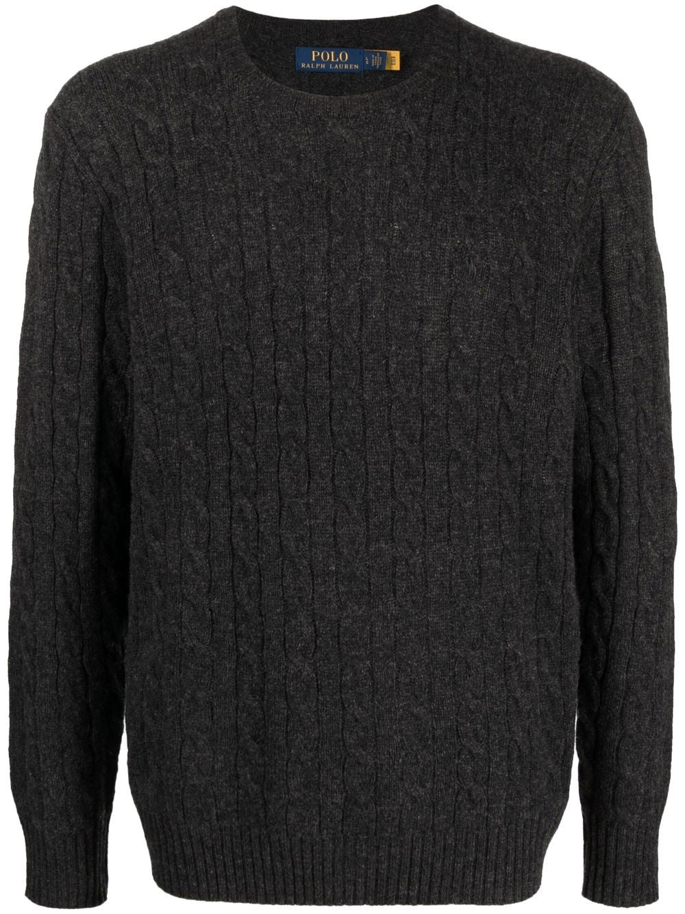 POLO RALPH LAUREN Men's Cable Wool and Cashmere Sweater - Size M