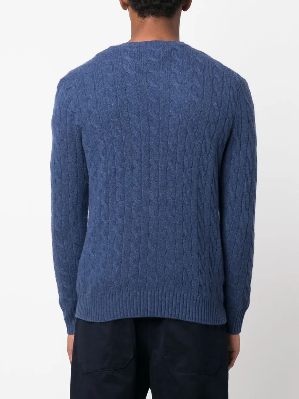 POLO RALPH LAUREN Men's Cable-Knit Wool-Cashmere Jumper