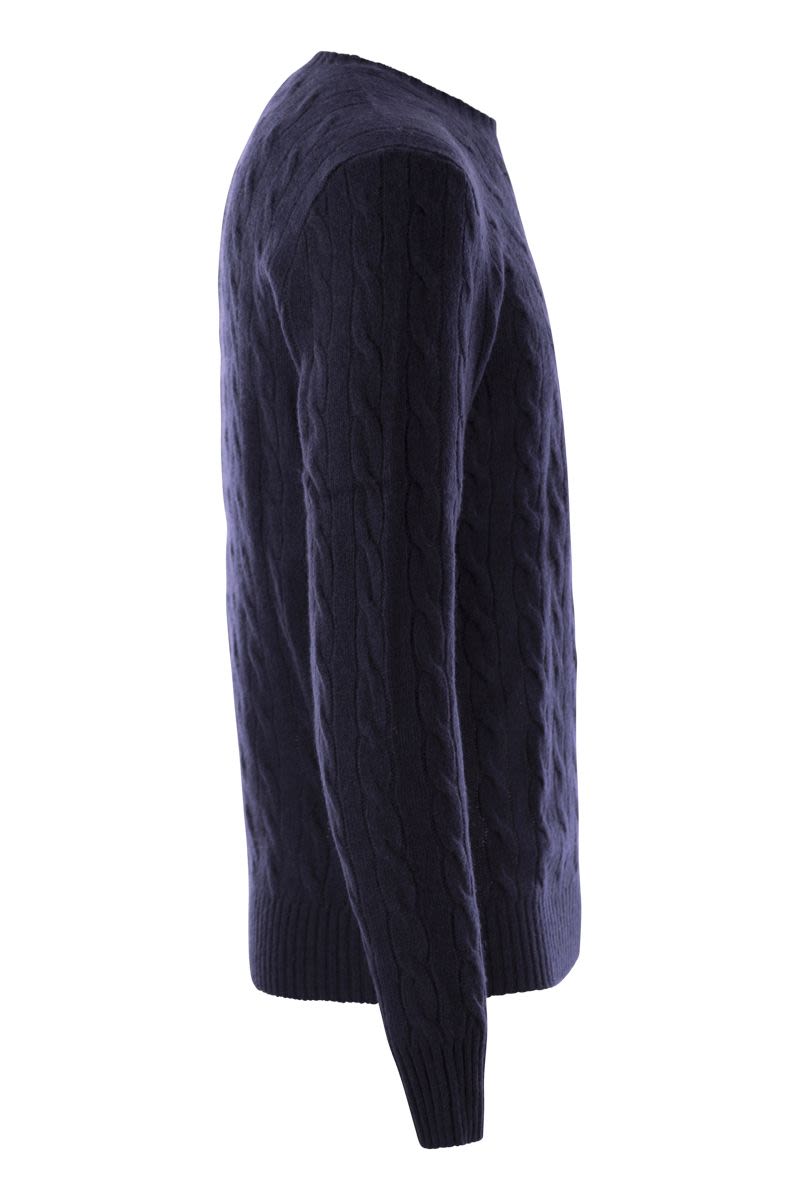 POLO RALPH LAUREN Wool and Cashmere Cable-Knit Sweater - Regular Fit