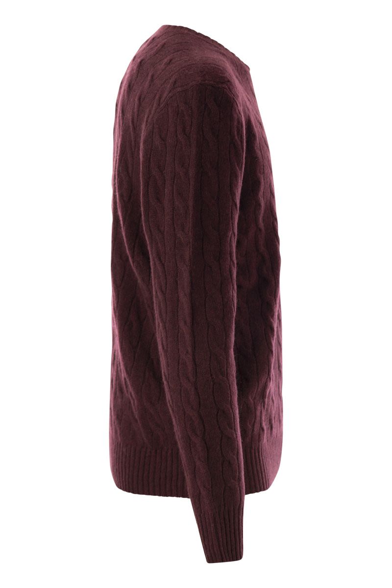 POLO RALPH LAUREN Wool and Cashmere Cable-Knit Sweater - Regular Fit