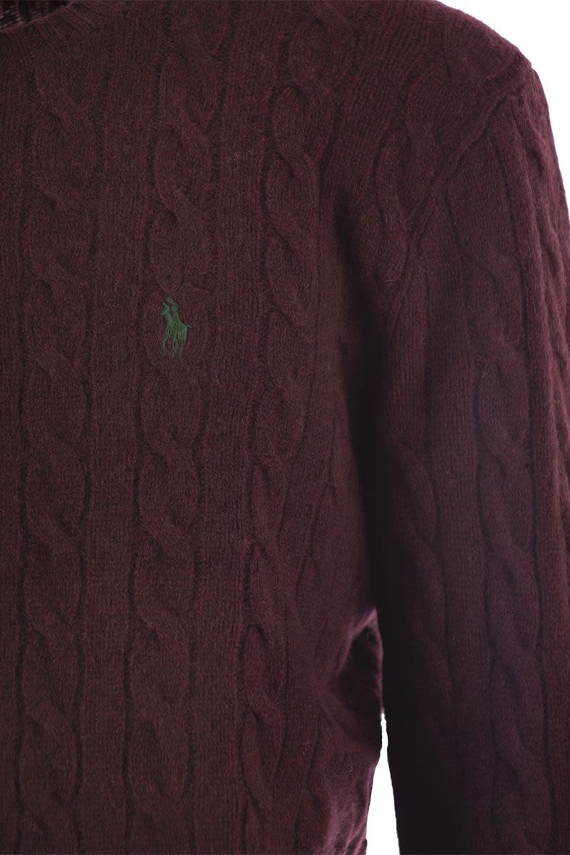 POLO RALPH LAUREN Wool and Cashmere Cable-Knit Sweater - Regular Fit