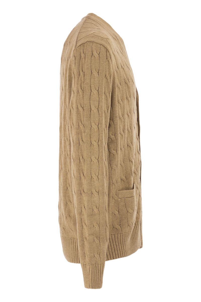 POLO RALPH LAUREN Cable Knit Cardigan for Men - V-Neck