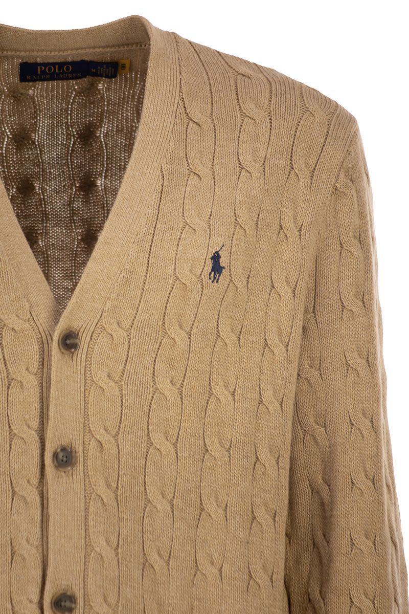 POLO RALPH LAUREN Cable Knit Cardigan for Men - V-Neck