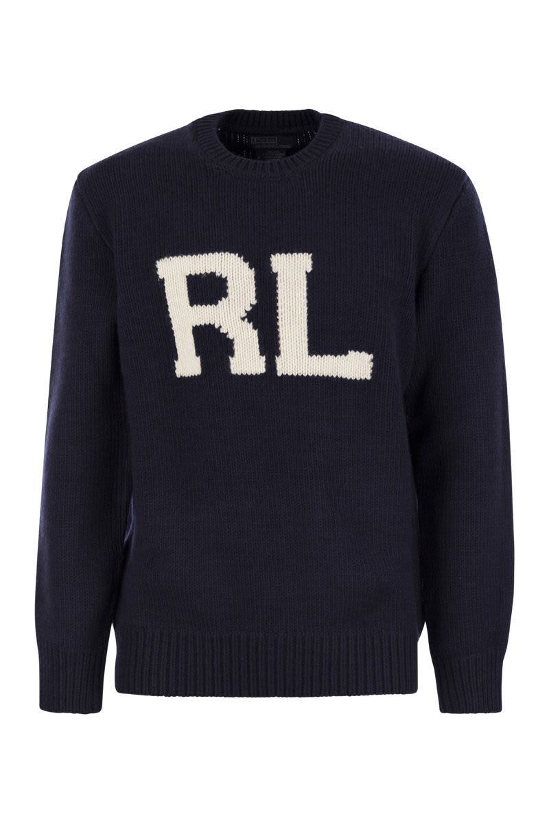 POLO RALPH LAUREN Chunky Knit Wool Inlay Sweater - Men's