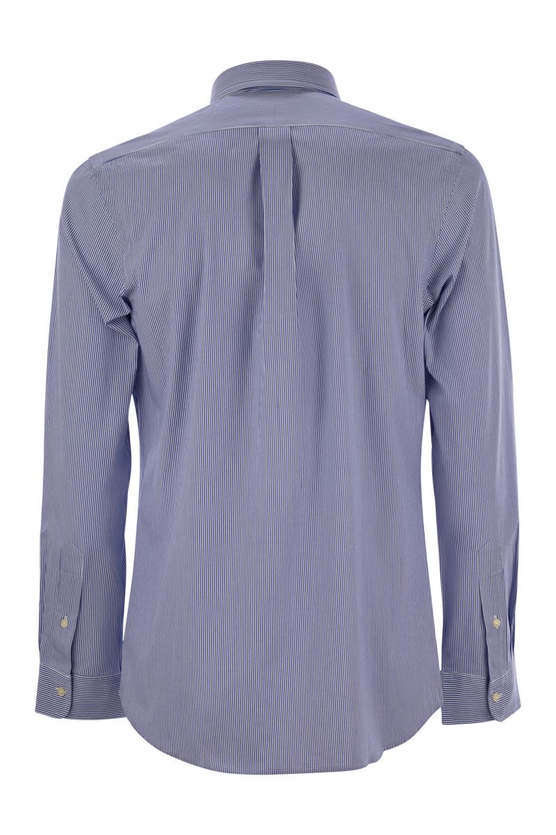 POLO RALPH LAUREN Slim-Fit Striped Stretch Poplin Shirt