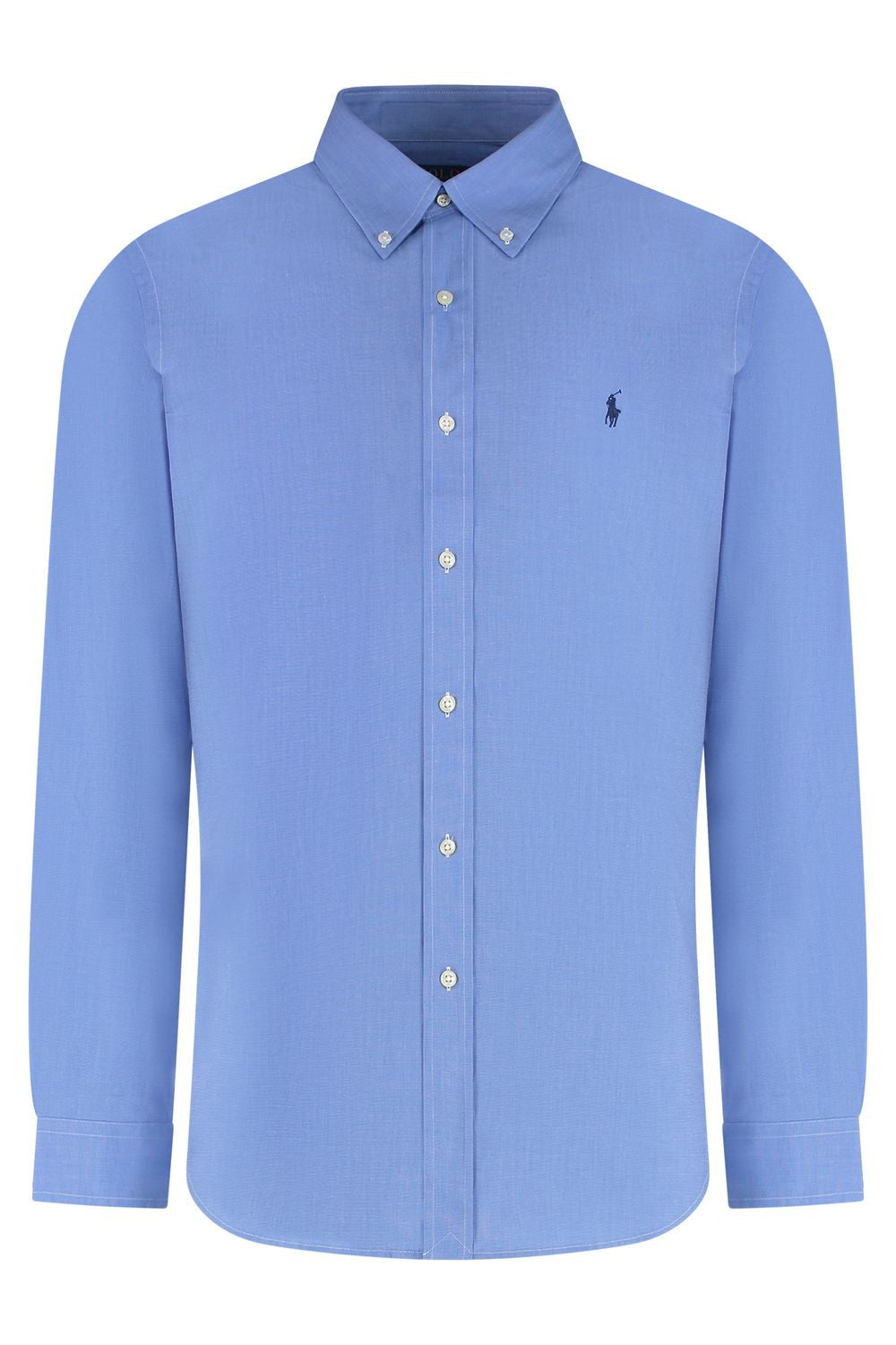 POLO RALPH LAUREN Stretch Cotton Shirt for Men - Rounded Hem