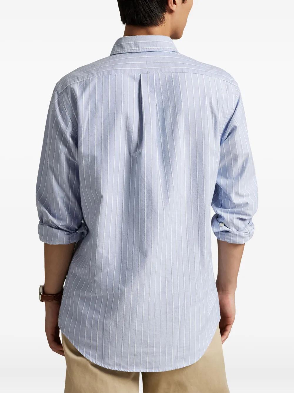 POLO RALPH LAUREN Custom Fit Striped Oxford Shirt - Size L