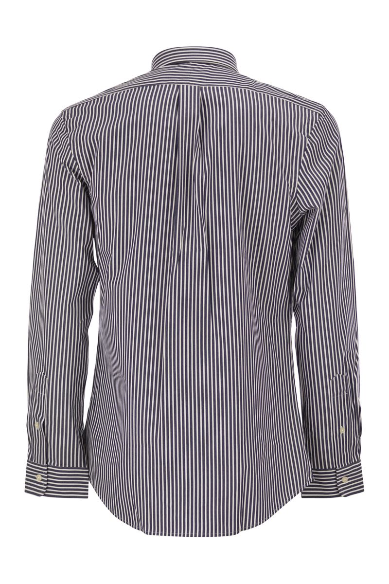 POLO RALPH LAUREN Men's Slim Fit Stretch Poplin Striped Shirt
