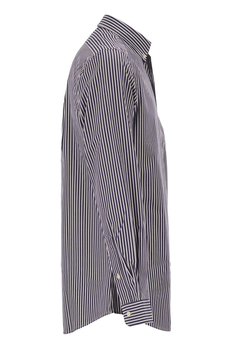 POLO RALPH LAUREN Men's Slim Fit Stretch Poplin Striped Shirt