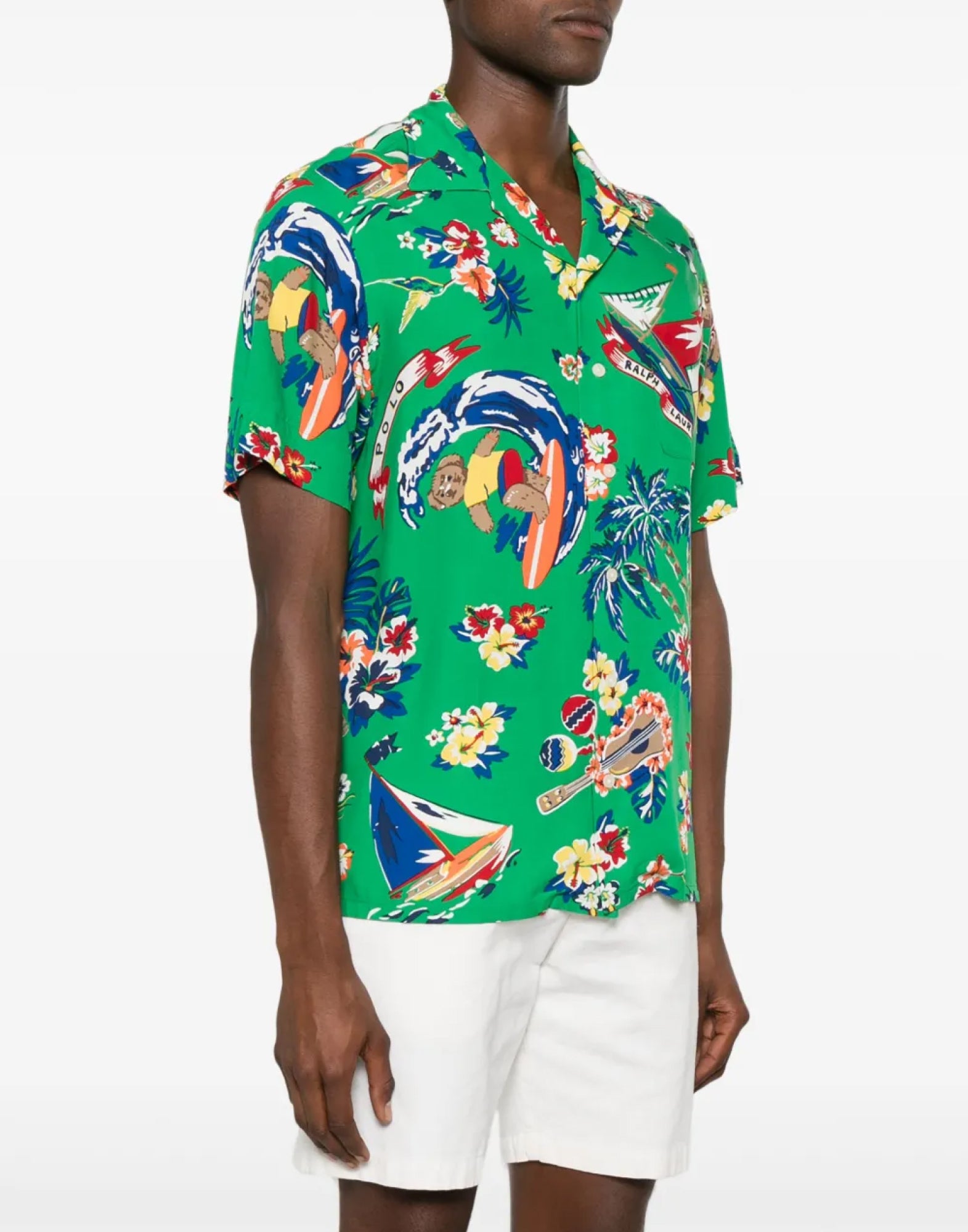 POLO RALPH LAUREN Surfer Bear Logo Short Sleeve Shirt