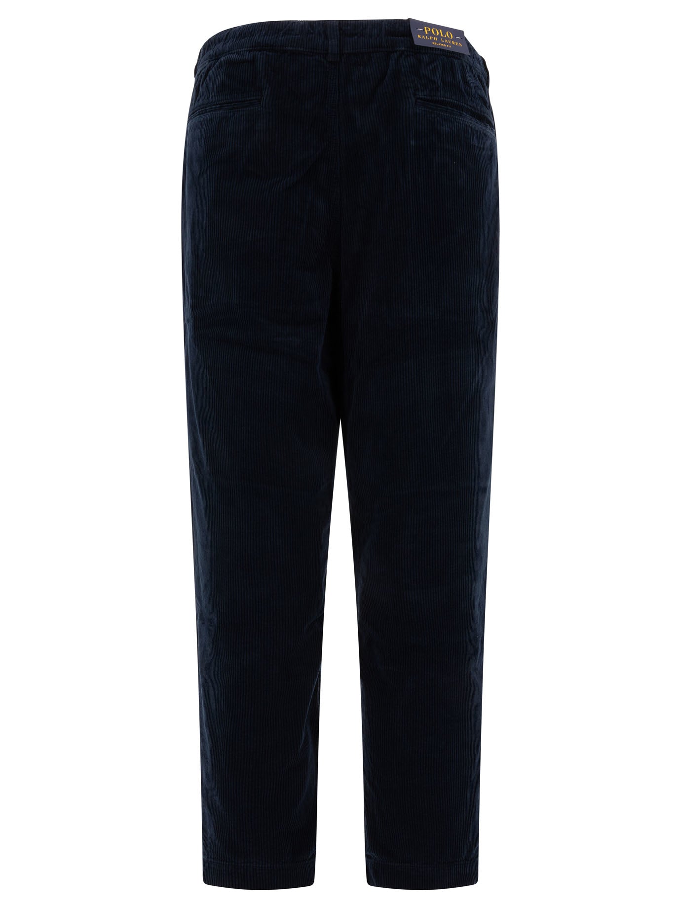 POLO RALPH LAUREN Pleated Corduroy Trousers - Regular Fit, Mid Rise