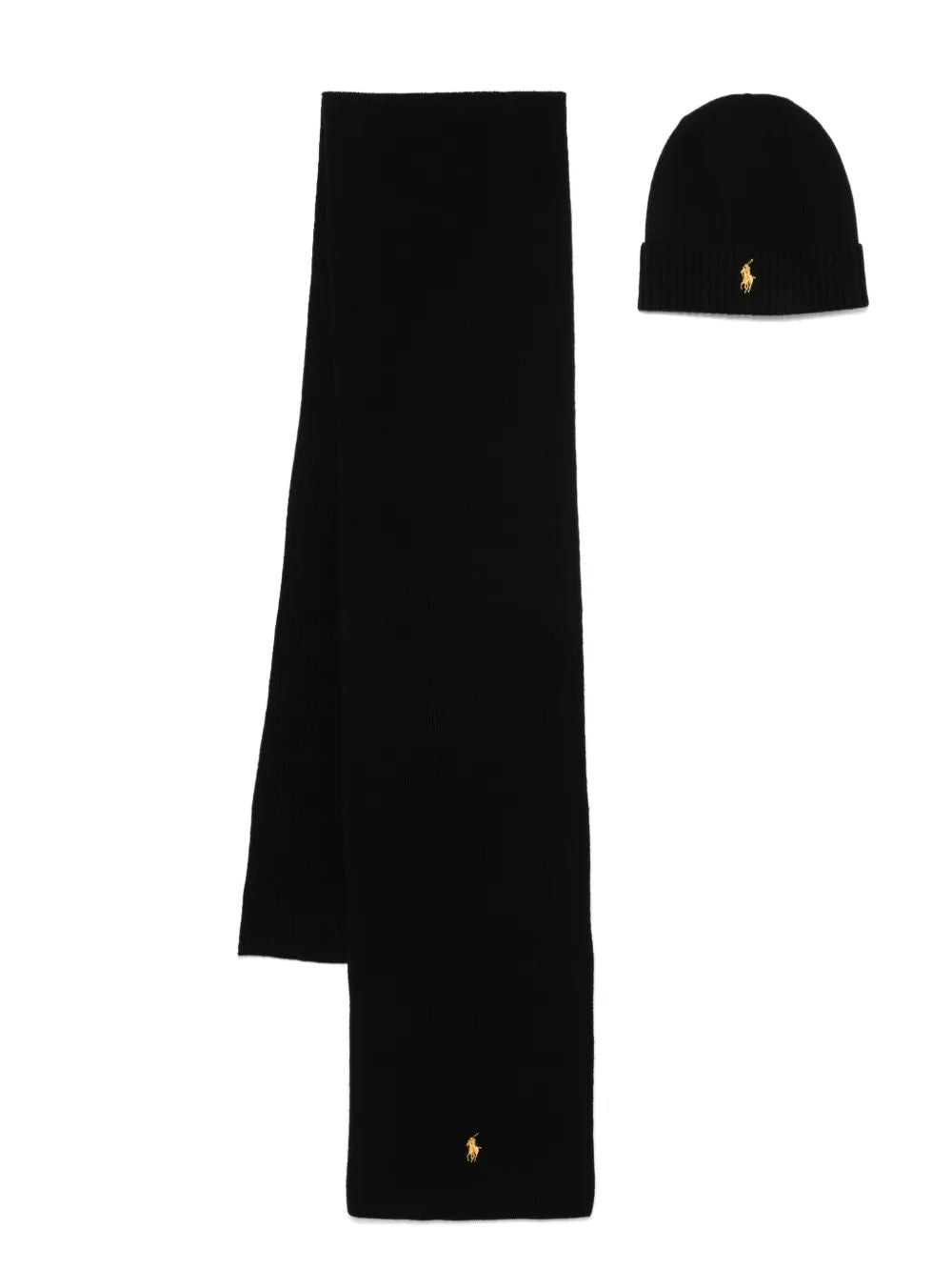 POLO RALPH LAUREN Men's Winter Wool Hat & Scarf Set