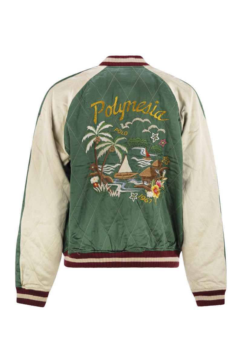 POLO RALPH LAUREN Embroidered Satin Jacket