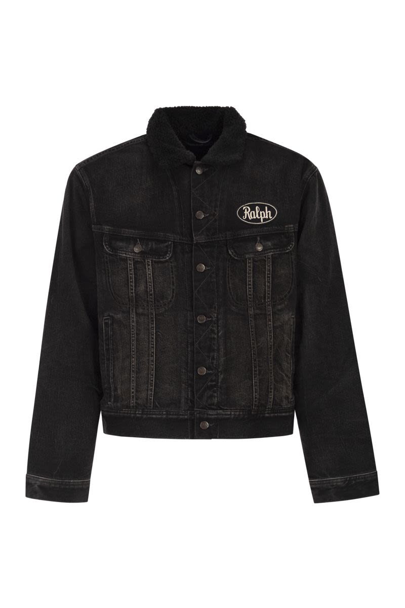 POLO RALPH LAUREN Distressed Denim Trucker Jacket for Men