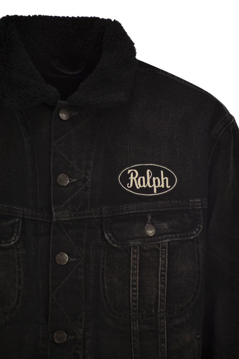 POLO RALPH LAUREN Distressed Denim Trucker Jacket for Men