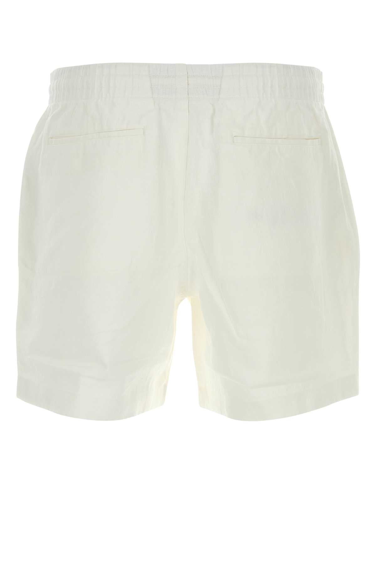 POLO RALPH LAUREN Men's Linen Bermuda Shorts - Flat Front Style