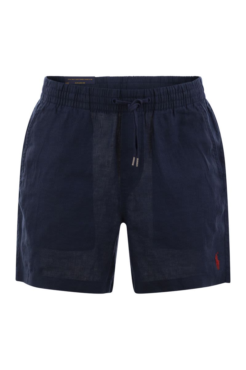 POLO RALPH LAUREN Linen Bermuda Shorts - CFPREPSTERS Flat Front