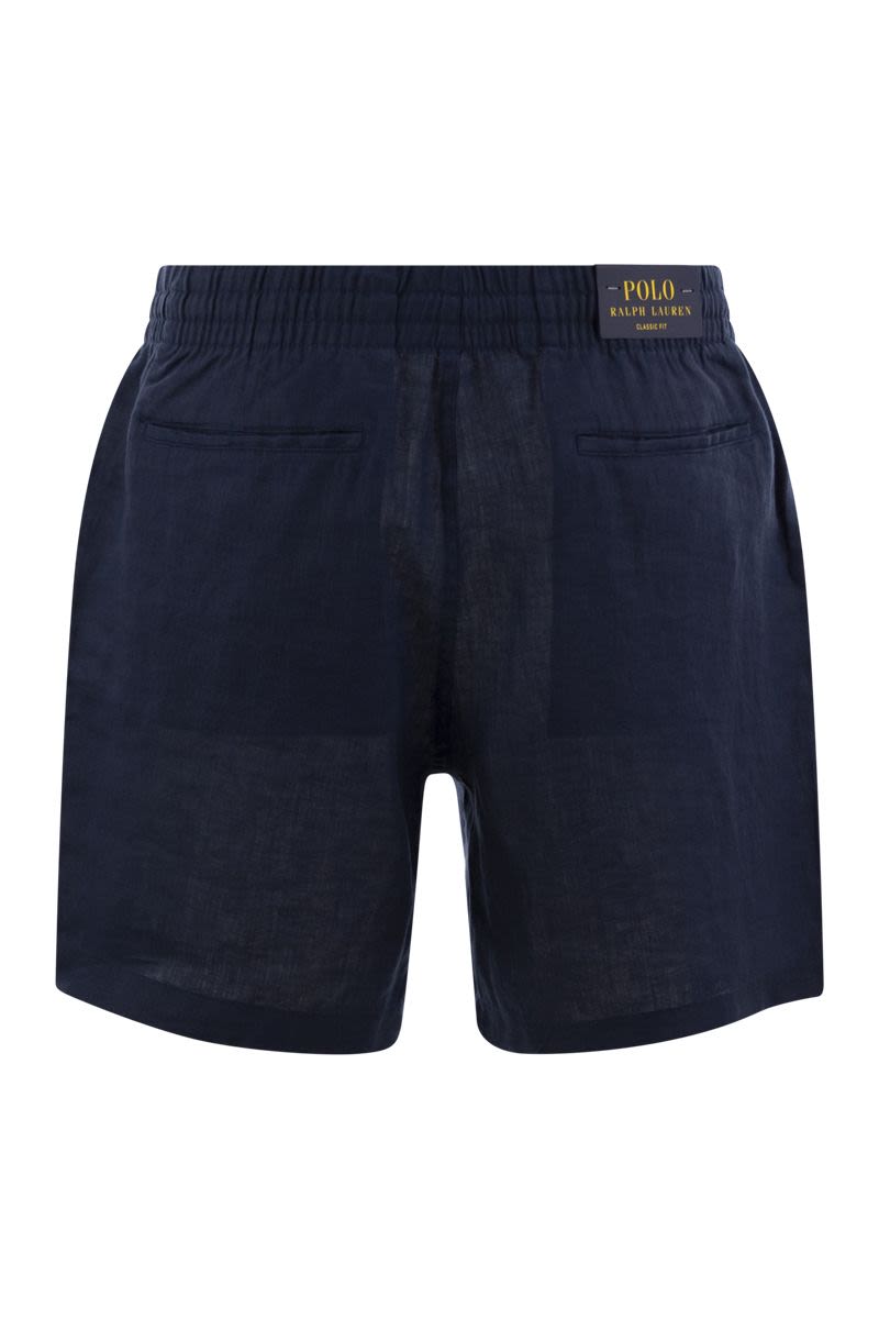 POLO RALPH LAUREN Linen Bermuda Shorts - CFPREPSTERS Flat Front