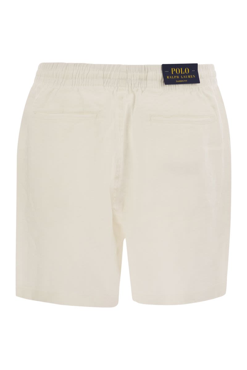 POLO RALPH LAUREN Men's Linen Bermuda Shorts - Flat Front Style