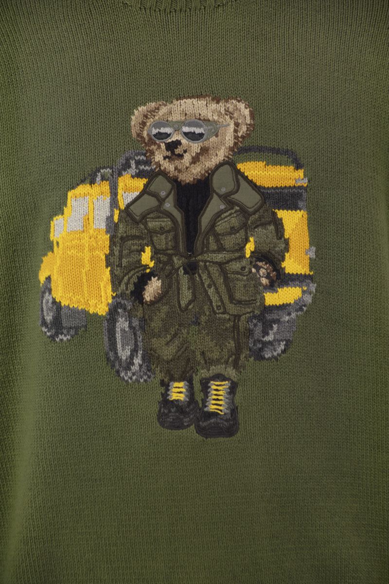 POLO RALPH LAUREN Crewneck Sweater with Iconic Bear