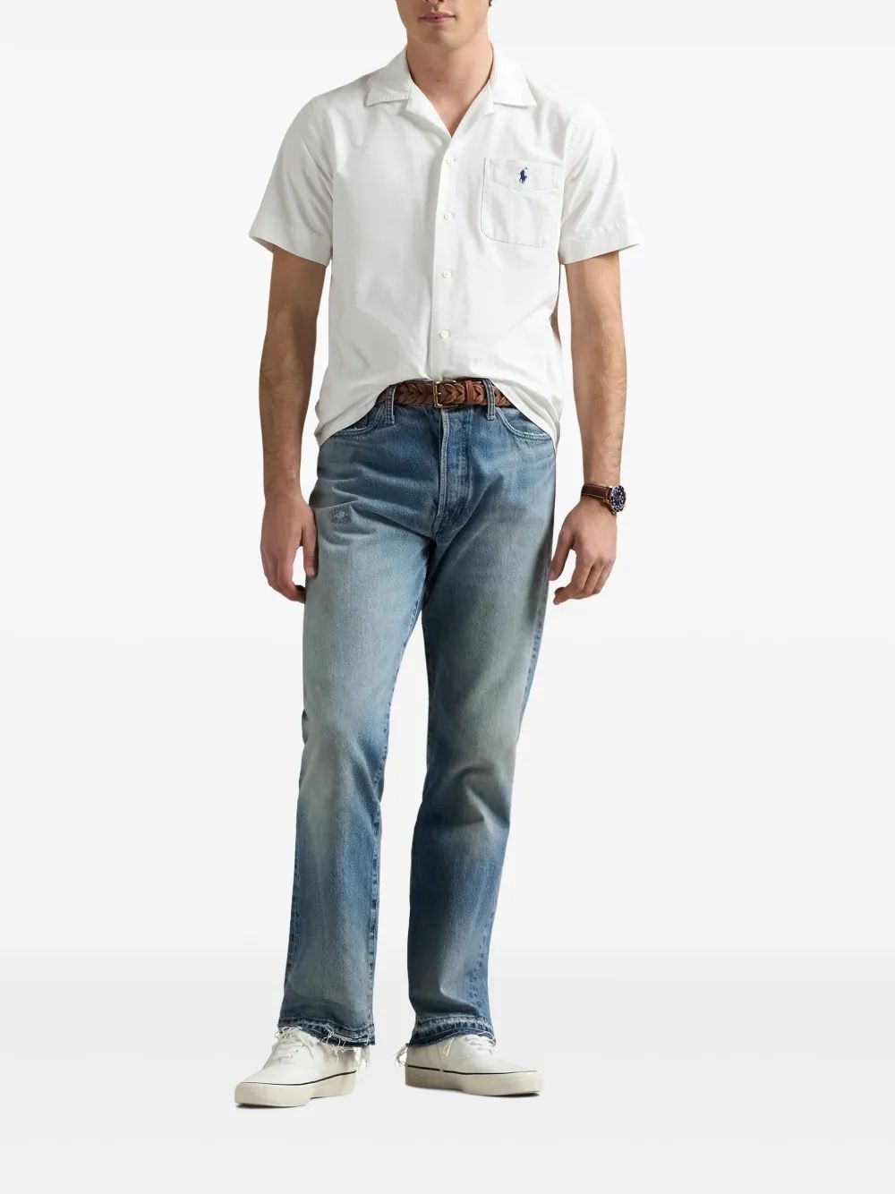 POLO RALPH LAUREN Men's Short Sleeve Casual Mini Shirt