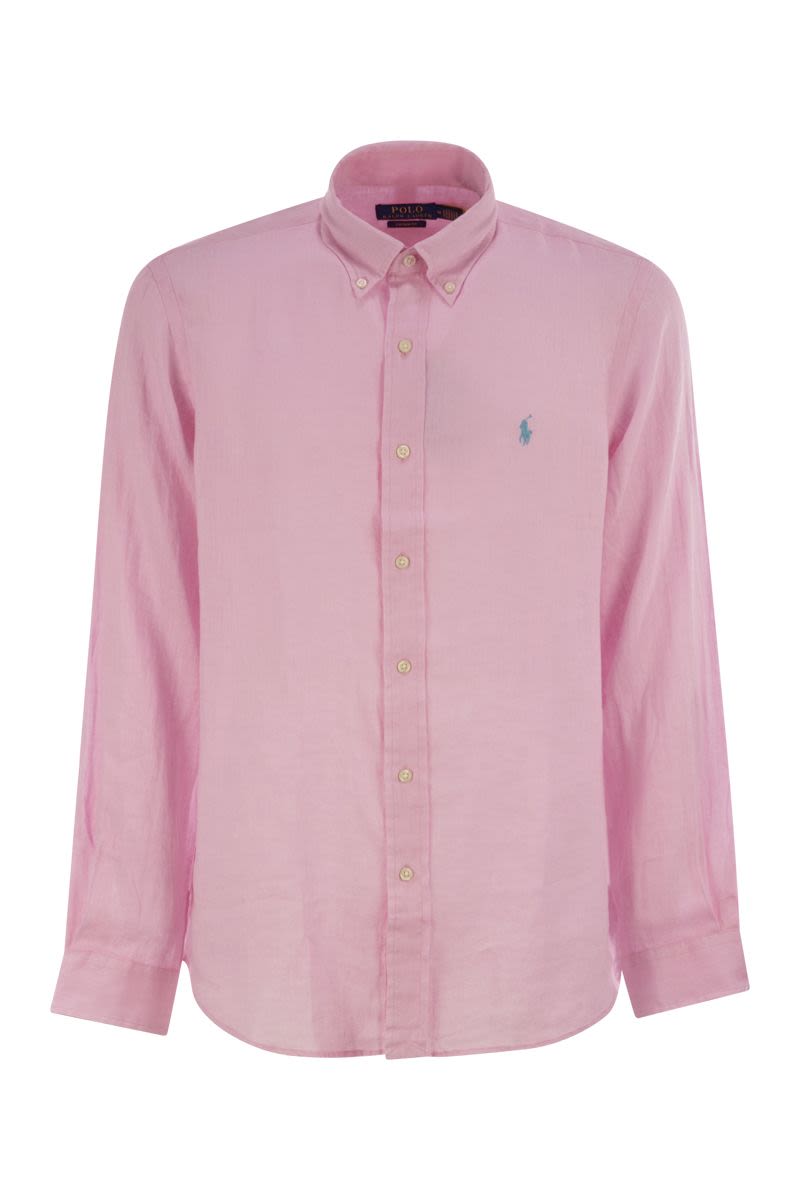 POLO RALPH LAUREN Custom-Fit Linen Shirt for Men - SS25