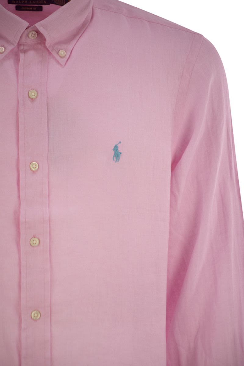 POLO RALPH LAUREN Custom-Fit Linen Shirt for Men - SS25
