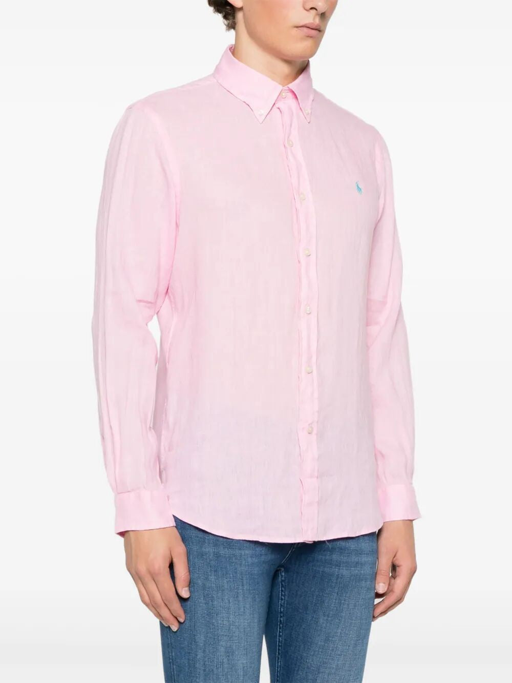POLO RALPH LAUREN Custom-Fit Linen Shirt for Men - SS25