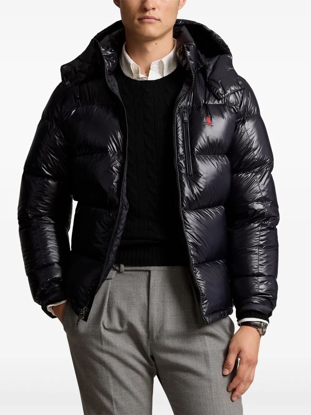 POLO RALPH LAUREN Glossy Bomber Jacket for Men - FW25 Collection