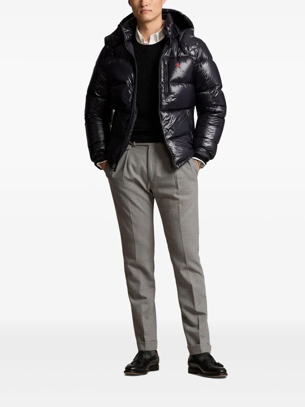 POLO RALPH LAUREN Glossy Bomber Jacket for Men - FW25 Collection