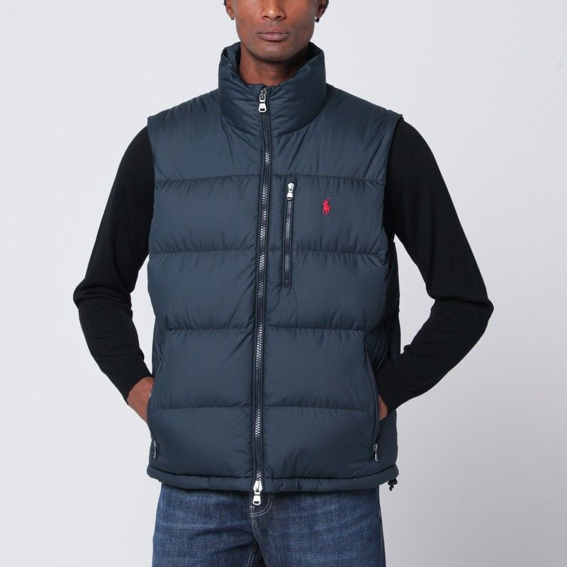 POLO RALPH LAUREN Men's Padded Gilet with Funnel Neck and Zip Closure
