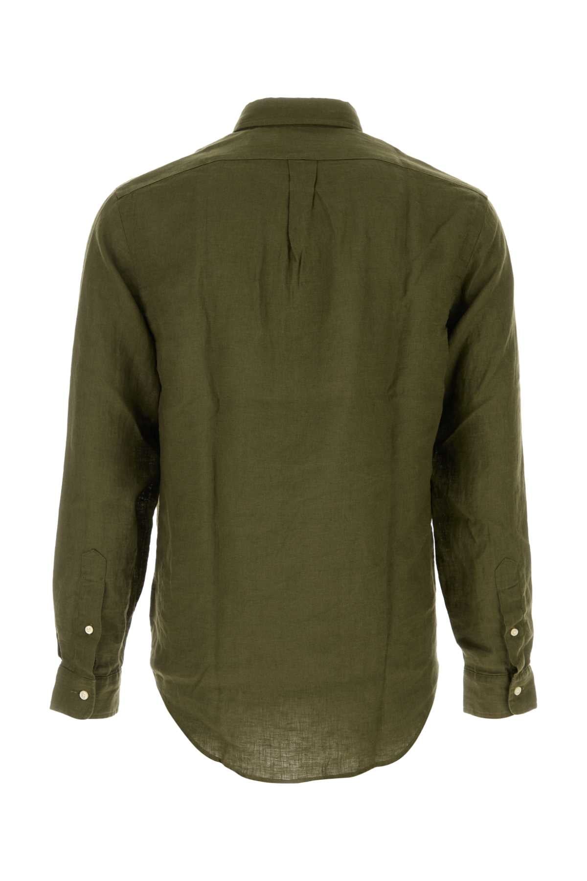 POLO RALPH LAUREN Linen Long Sleeve Sport Shirt