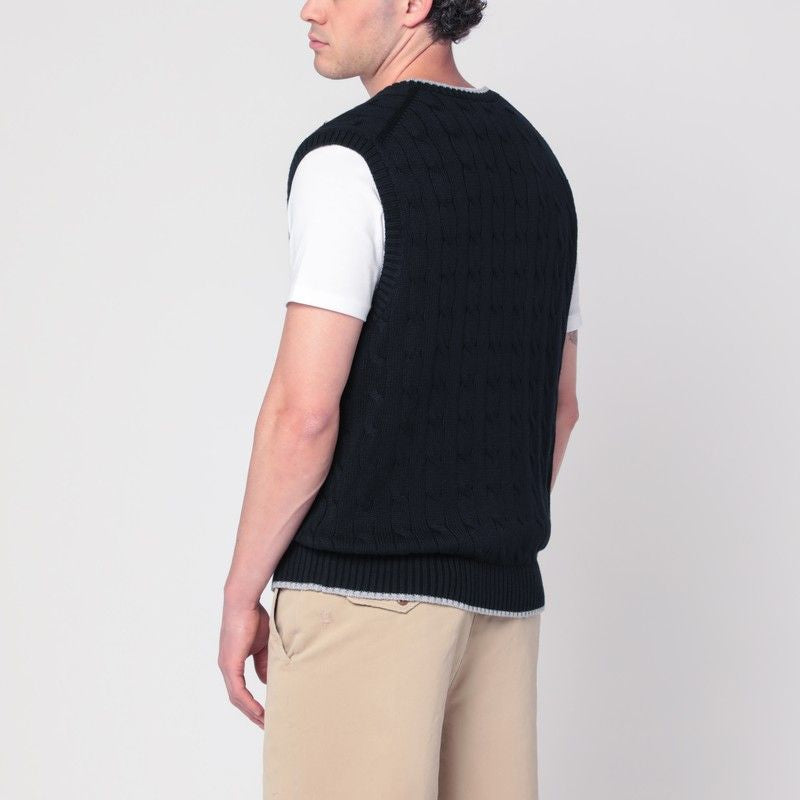 POLO RALPH LAUREN Cable-Knit V-Neck Vest for Men