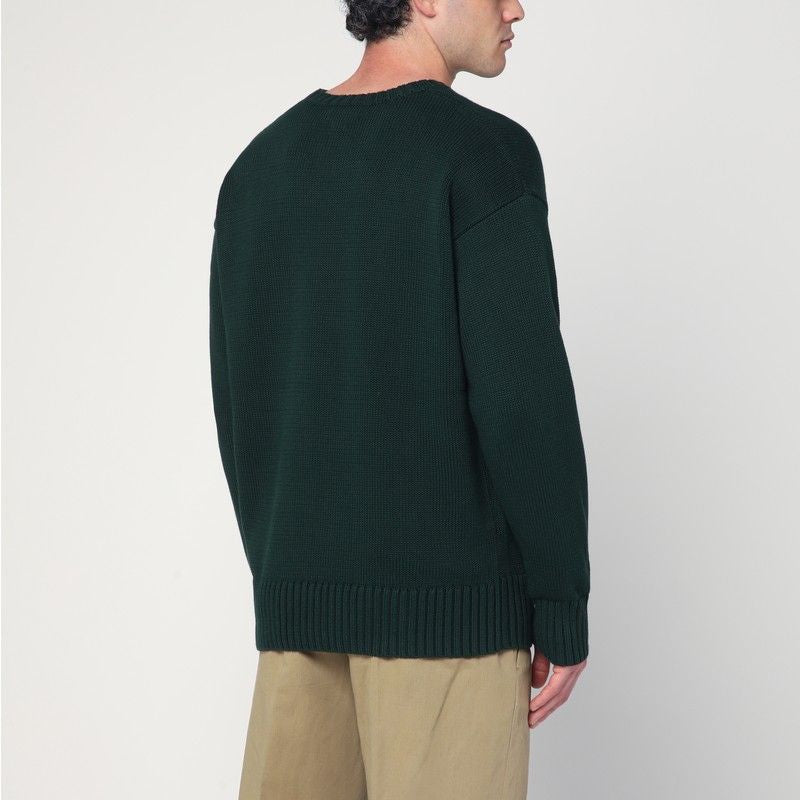 POLO RALPH LAUREN Big-Fit Crew Neck Sweater with Inlaid Logo