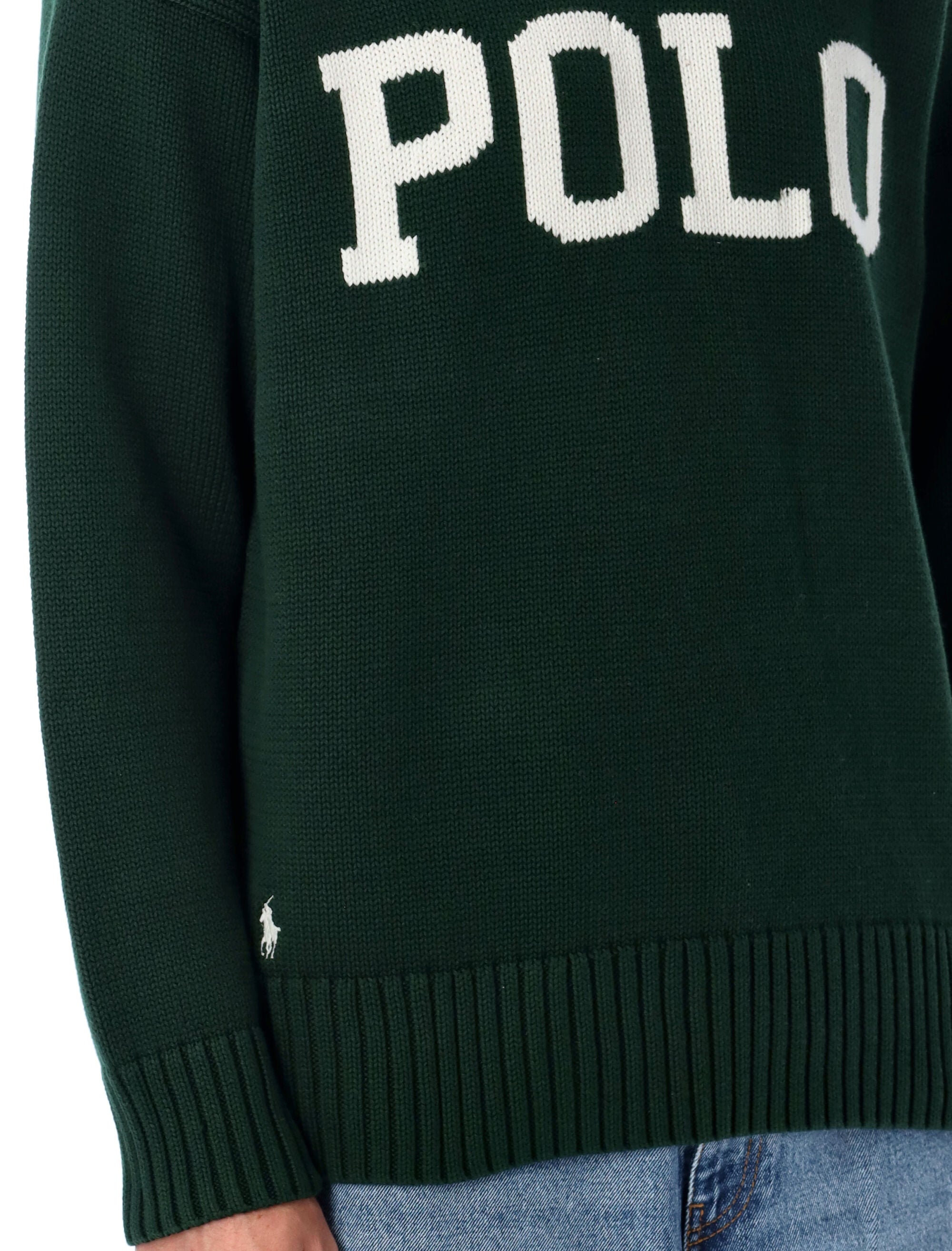 POLO RALPH LAUREN Big Fit Logo Cotton Jumper - Size L