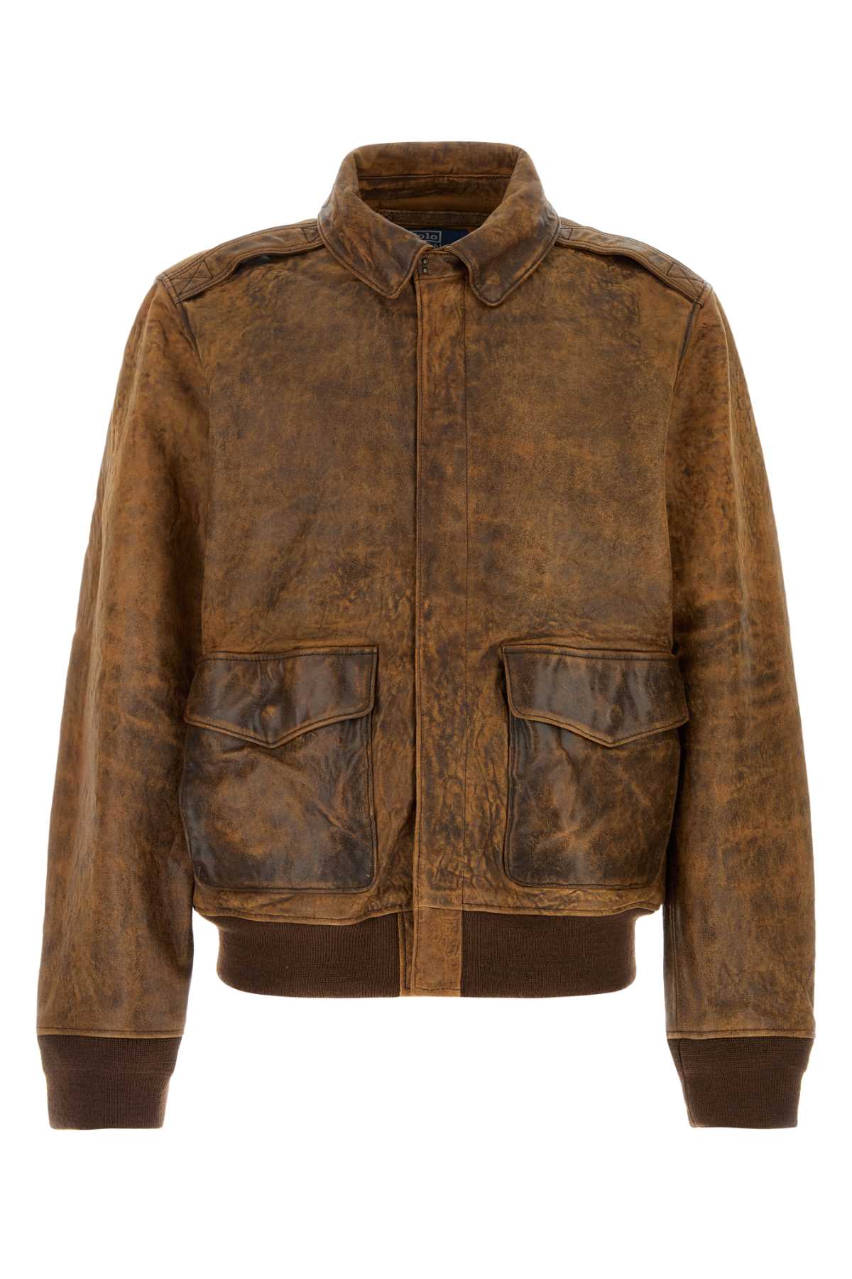 POLO RALPH LAUREN Men's Leather Bomber Jacket