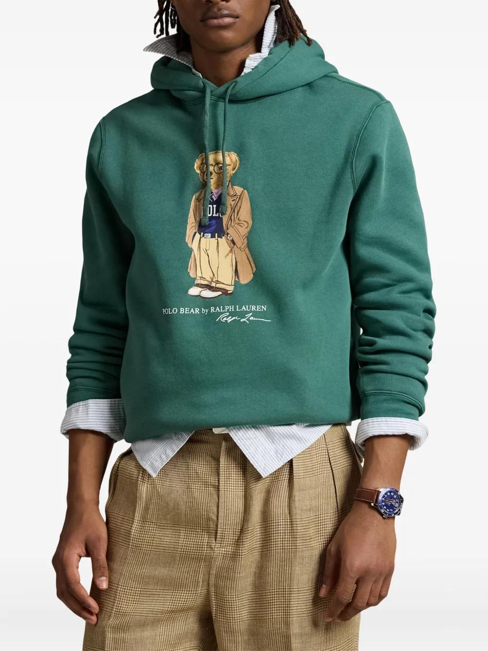 POLO RALPH LAUREN Men's Polo Bear Fleece Hoodie - Large